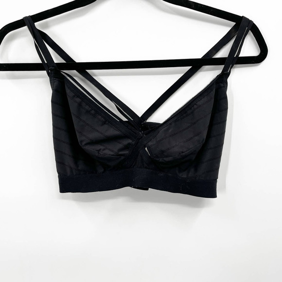 Passionata Unlined Racerback Bralette in Black Size Large Style 78450 - Picture 3 of 7
